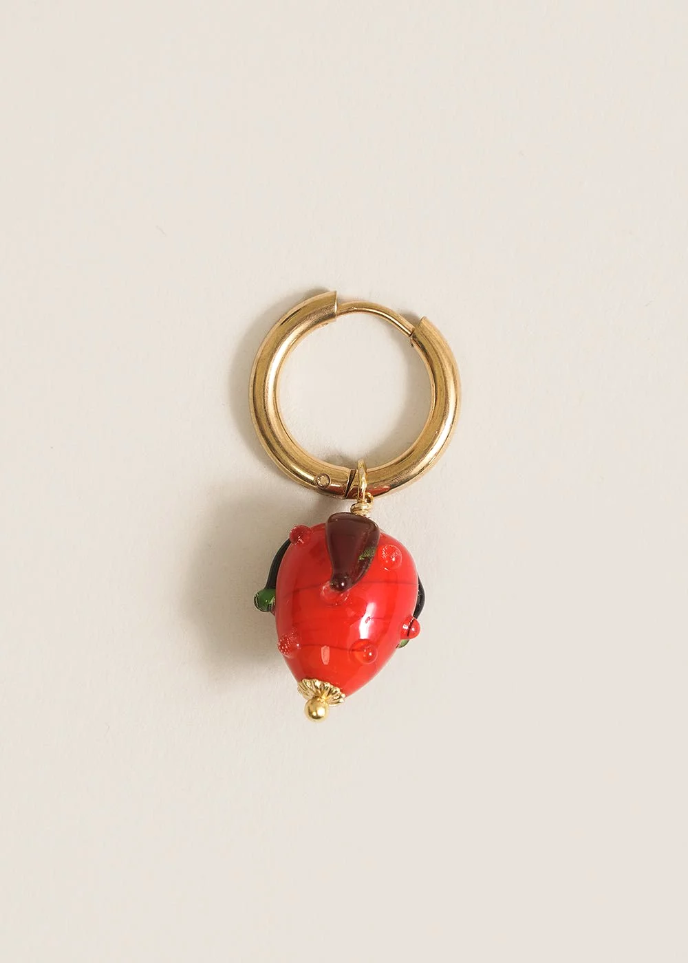 Strawberry Hoop Earring