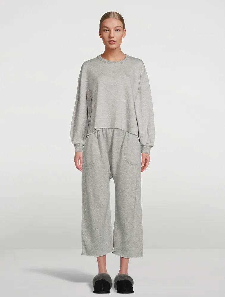 THE GREAT The Sweatshirt Lounge Crop Pants