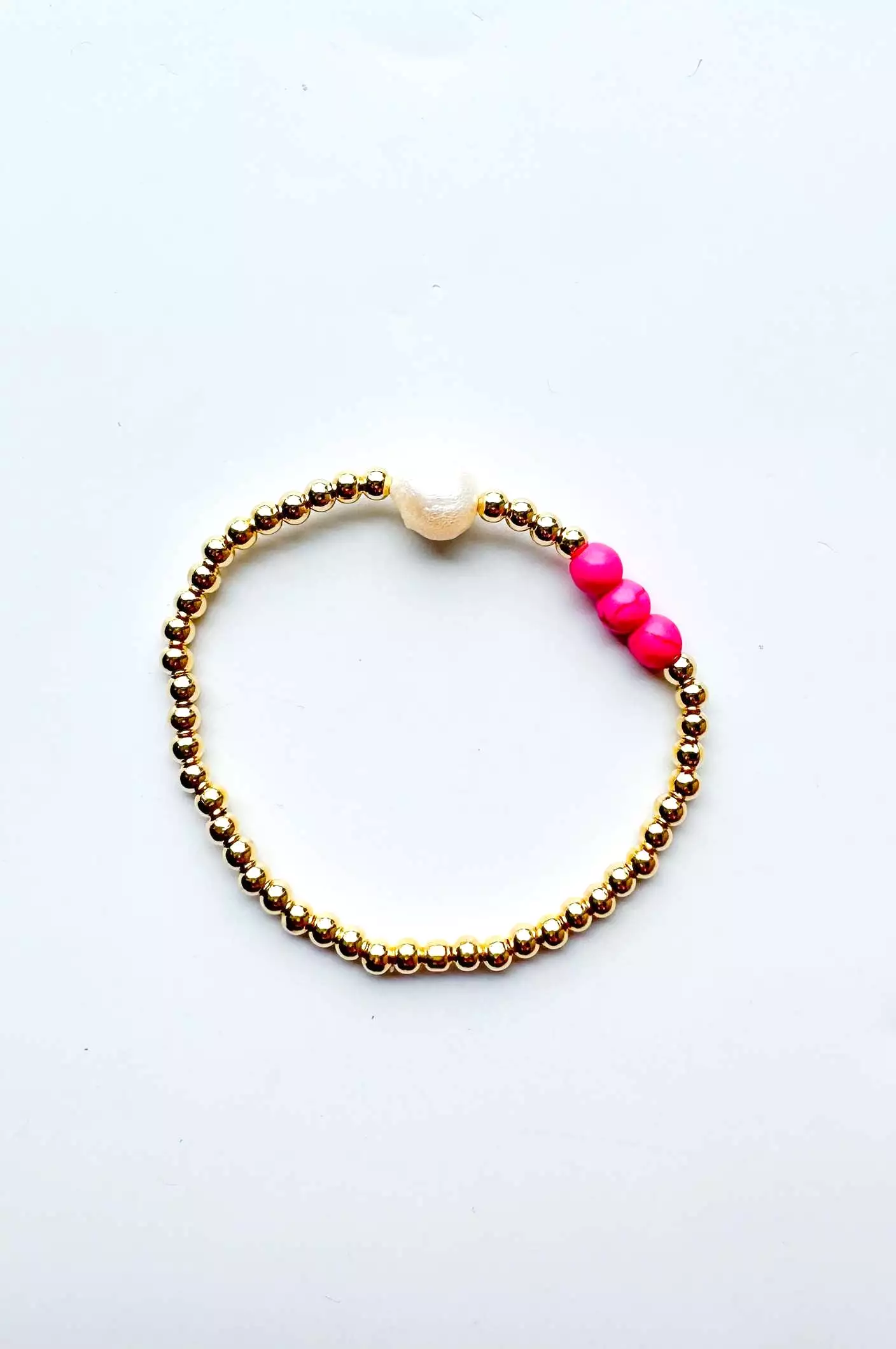 This is the Moment Gold Filled Pearl Bracelet