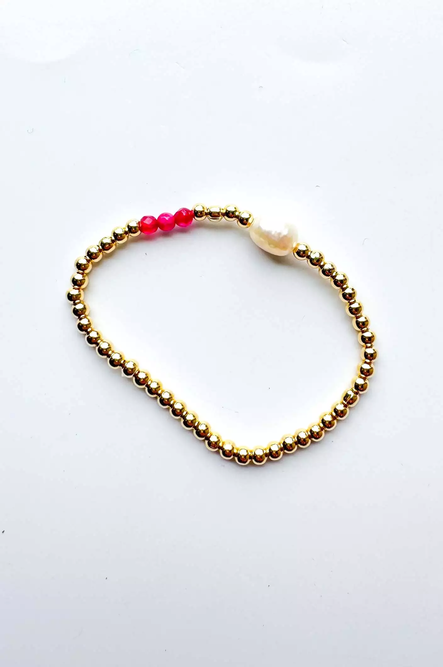 This is the Moment Gold Filled Pearl Bracelet