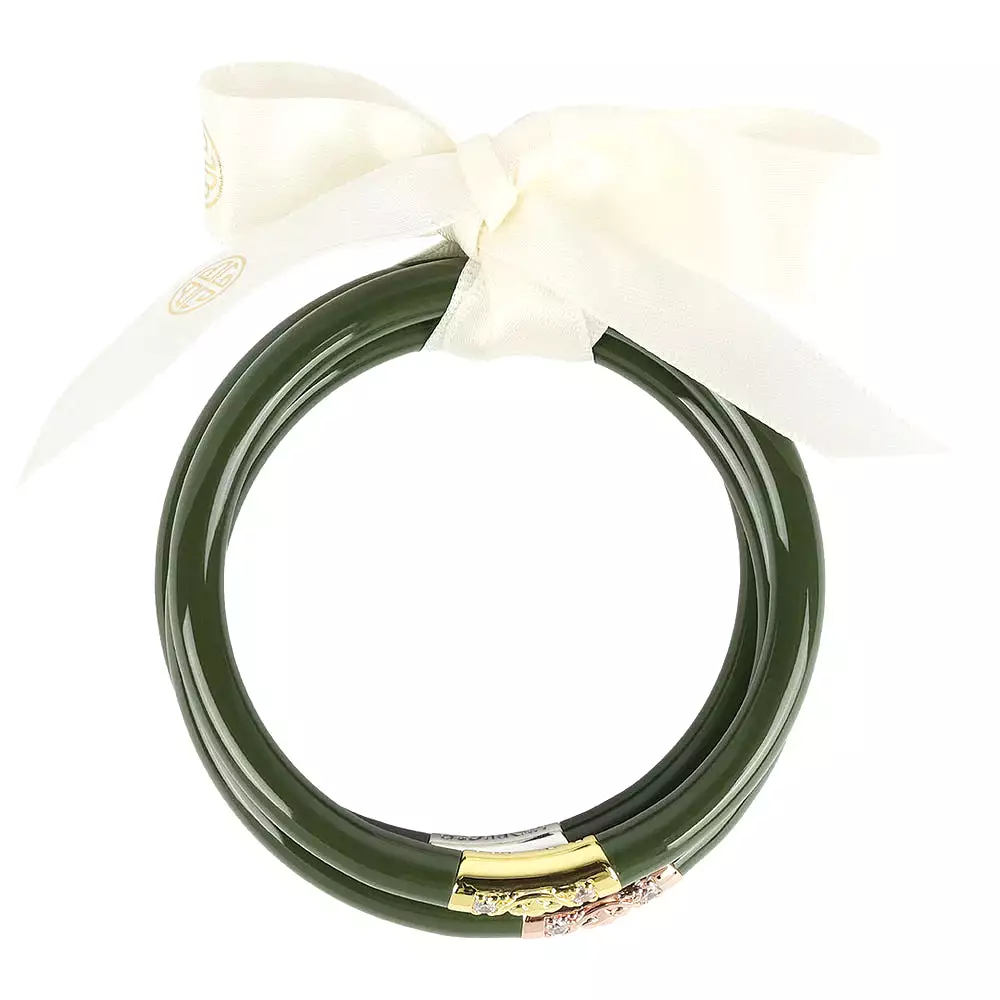 Three Kings Jade All Weather Bangles Set of 3