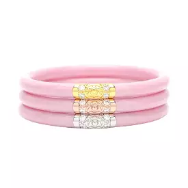 Three Kings Pink All Weather Bangles Set of 3