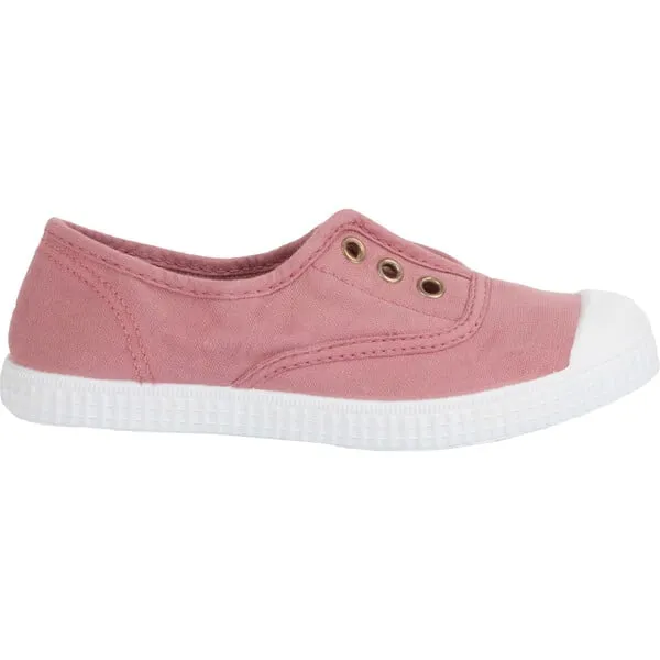 Trotters London Hampton Canvas Plum Sneaker, Rosa