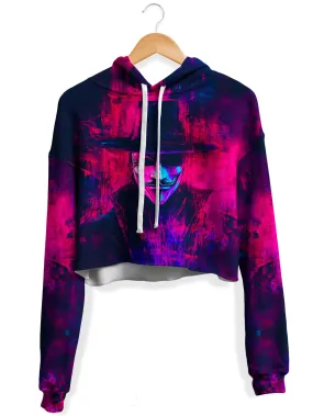 Vapor Rebellion Fleece Crop Hoodie