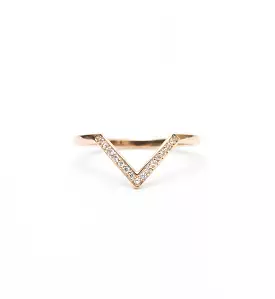 White Diamond Chevron Bea Band