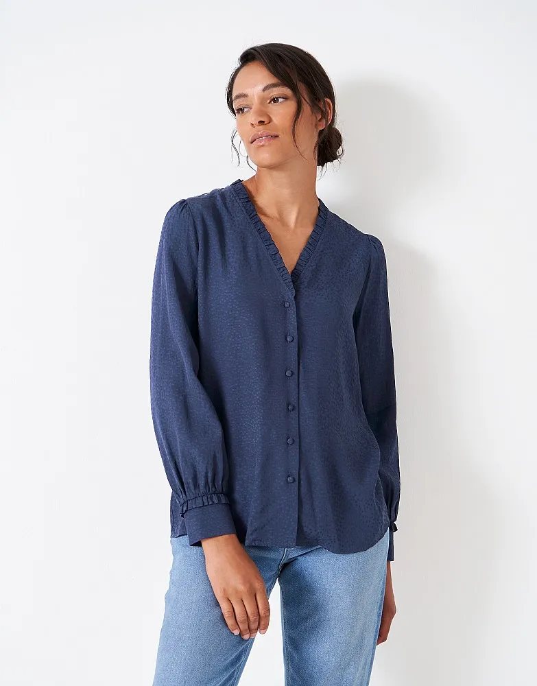 Women's Arabella Jacquard Blouse from Crew Clothing Company