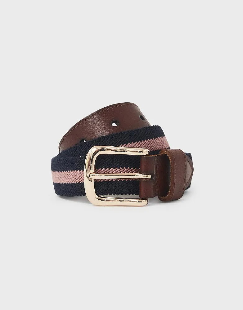 Women's Leather Trim Stretch Belt from Crew Clothing Company