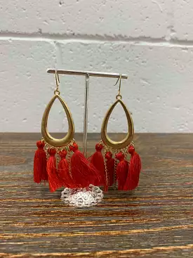 Women's Teardrop Tassel Earrings