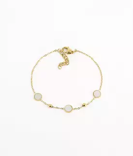 Zag Bijoux Kalina Gold Mother of Pearl Bracelet