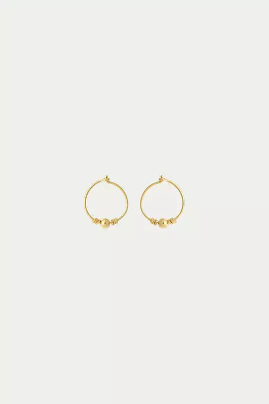 Zambie gold hoop earrings